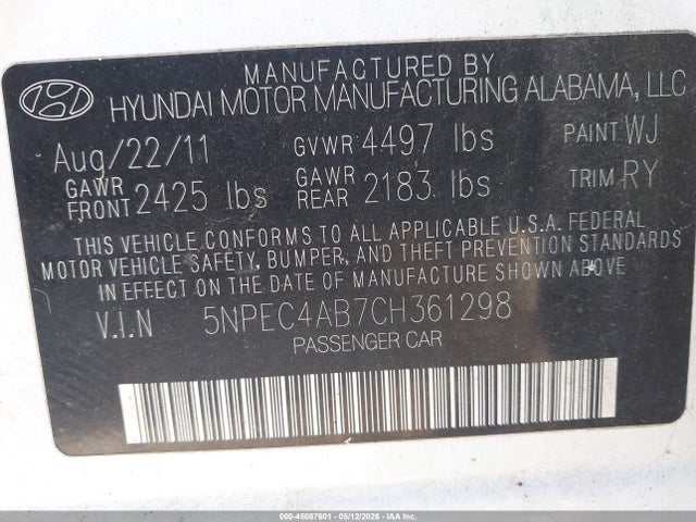 Hyundai SONATA Se 2.0t