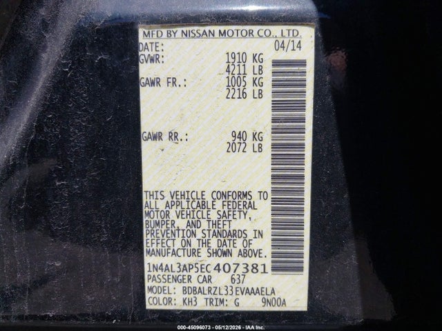 Nissan Altima 2.5 S