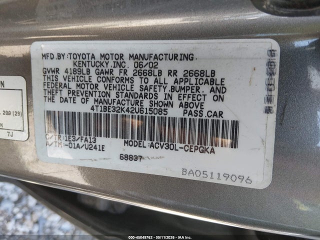 Toyota Camry Xle