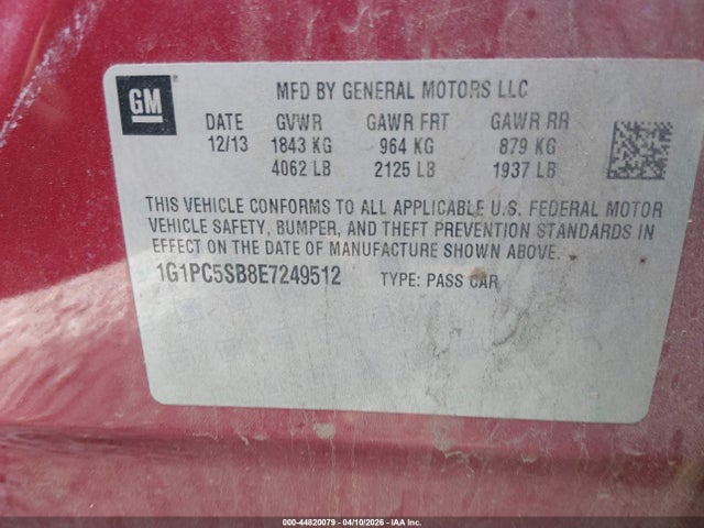 Chevrolet Cruze 1lt Auto