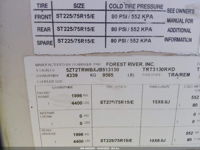 Forest River Tracer M 3130rkd