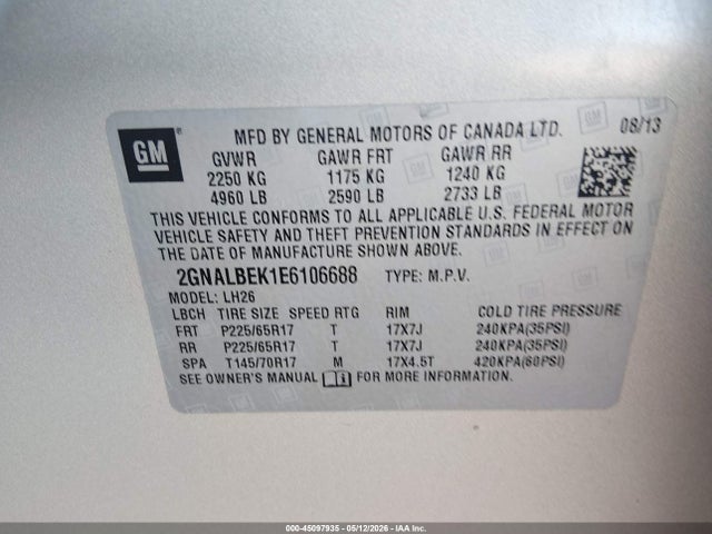 Chevrolet Equinox 1lt