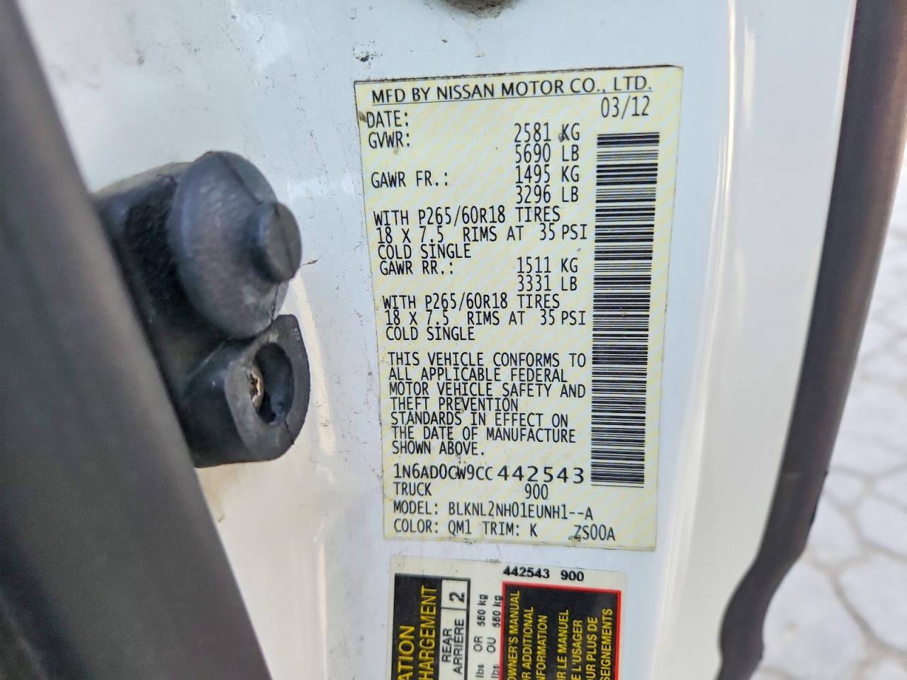 Nissan Frontier Sv V6
