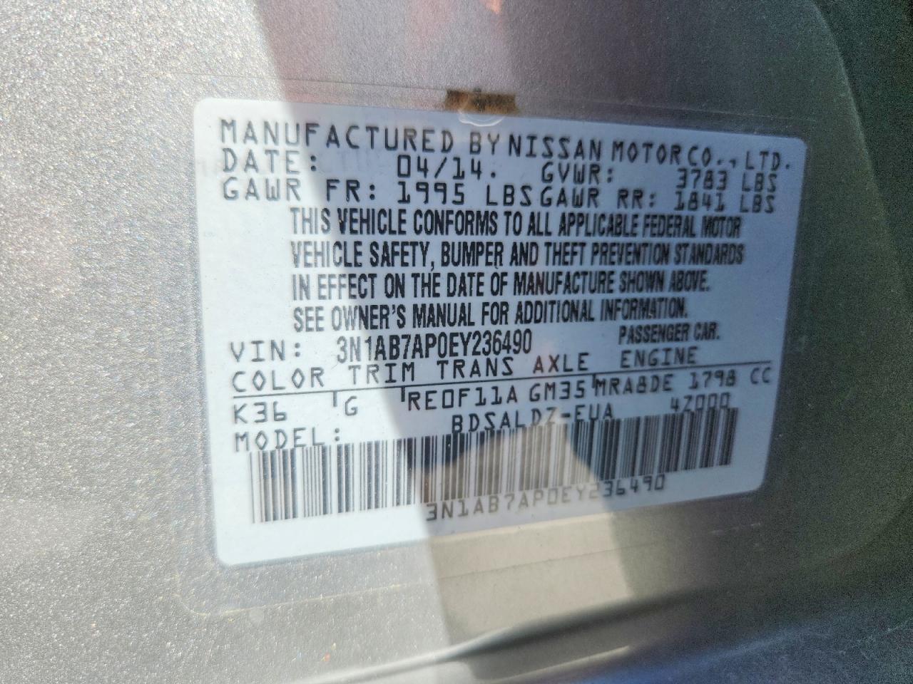 Nissan Sentra Sv