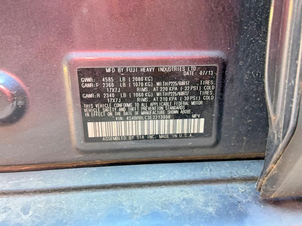 Subaru Outback 2.5i Limited