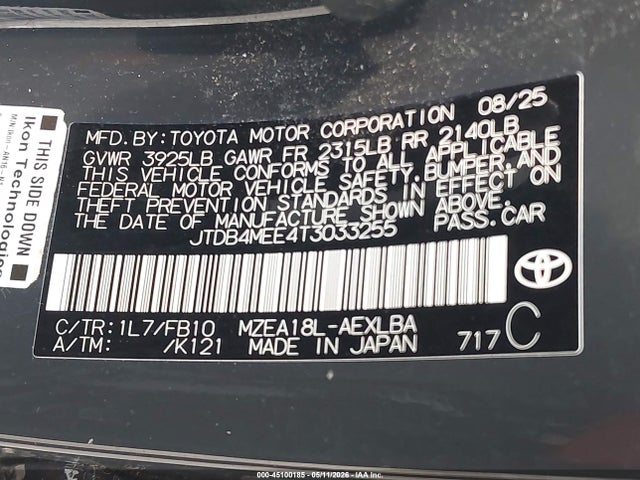 Toyota Corolla Le