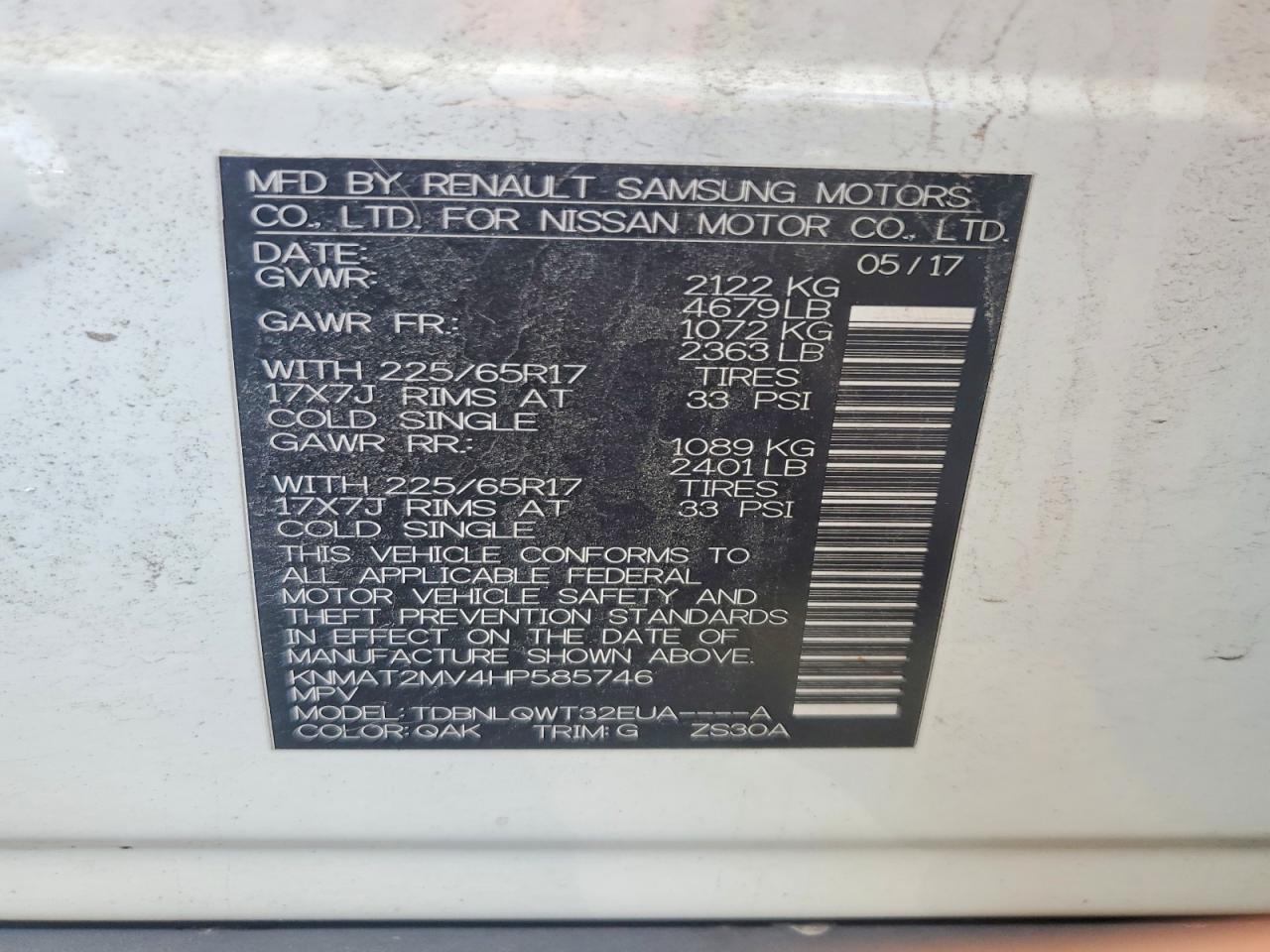 Nissan Rogue Sv