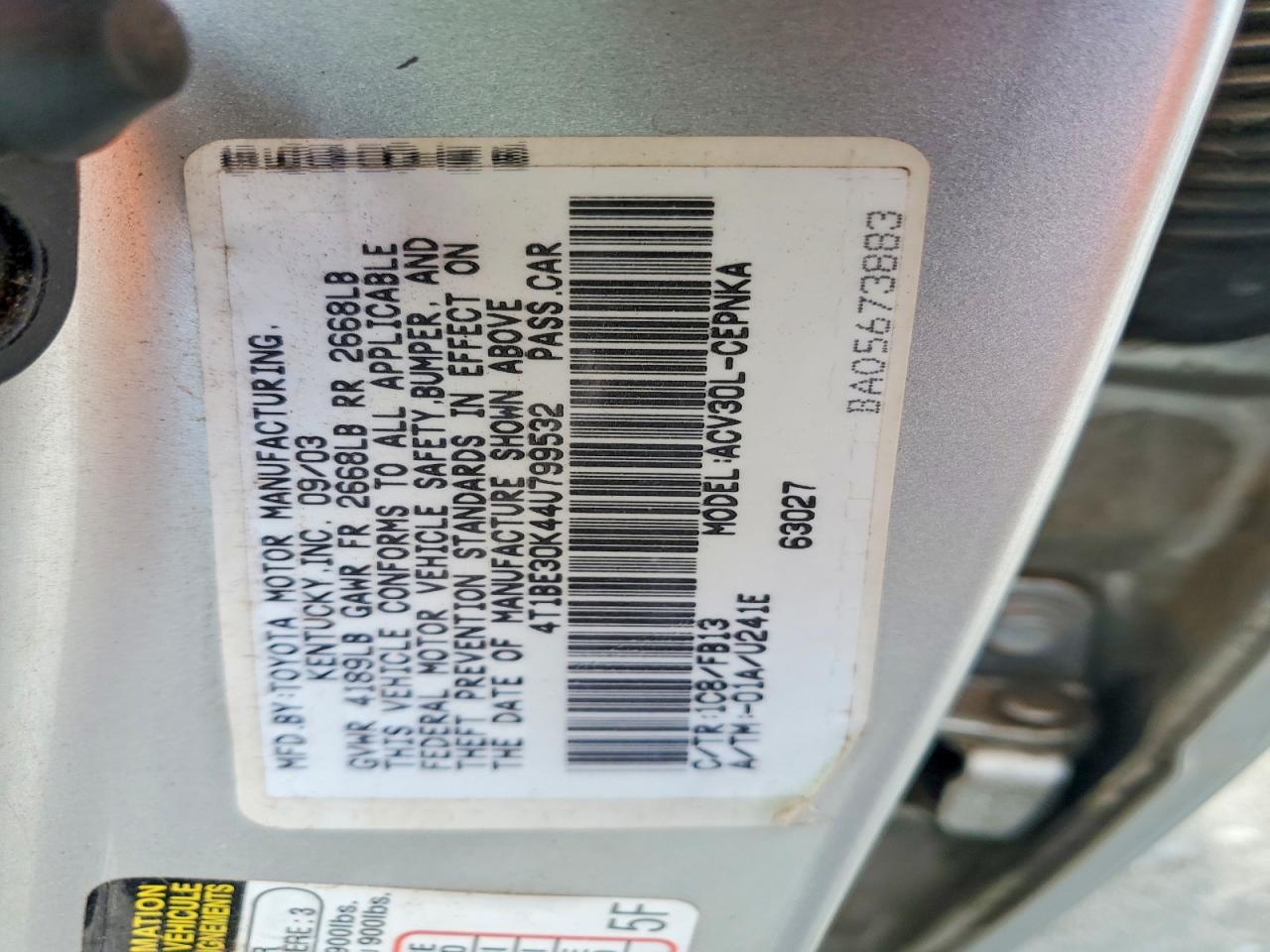Toyota Camry Le