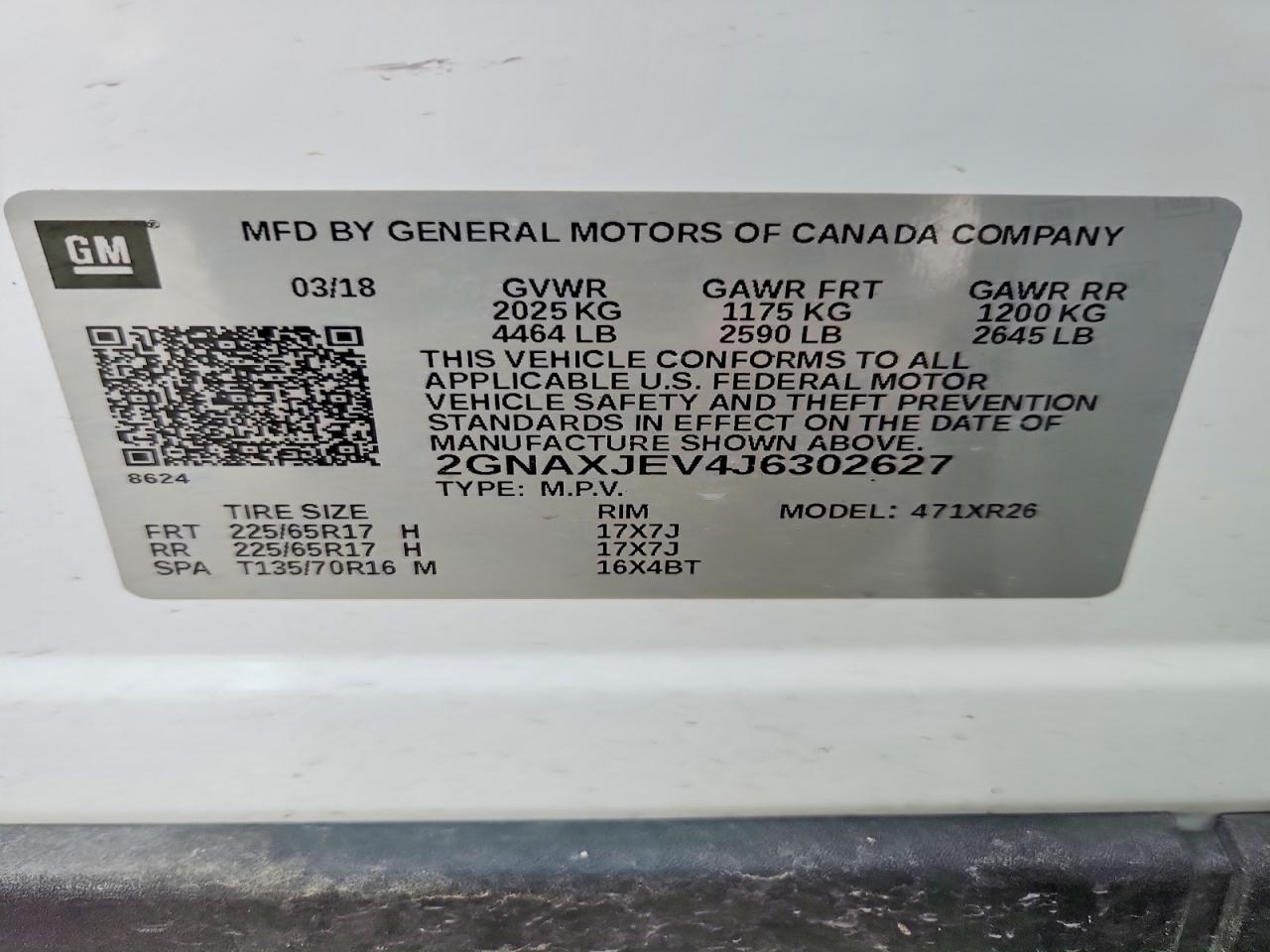 Chevrolet Equinox Lt