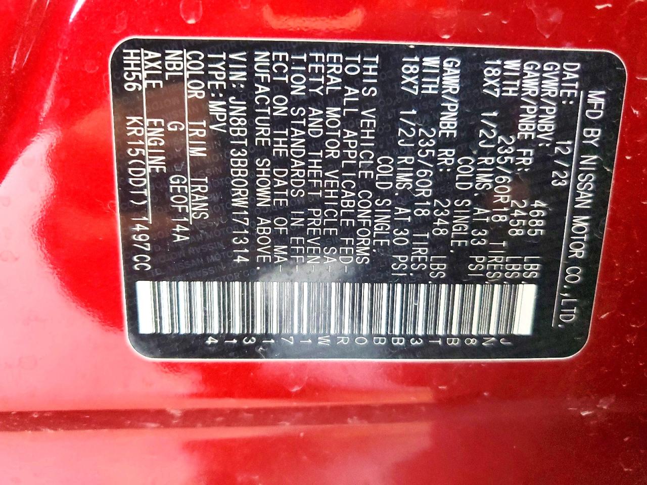 Nissan Rogue Sv