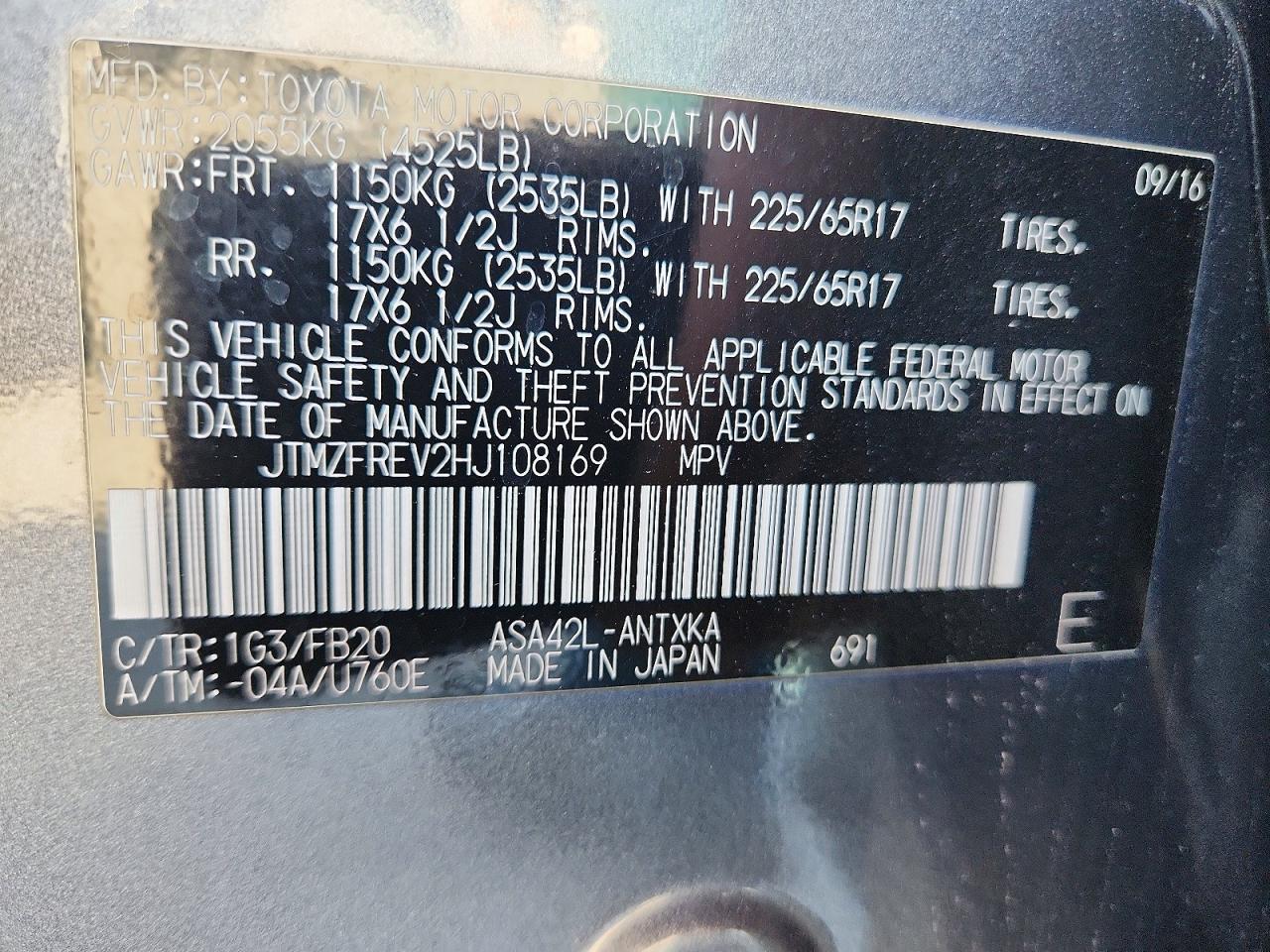 Toyota RAV4 Le