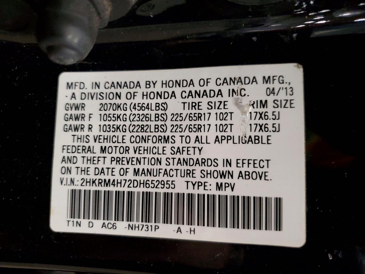 Honda Crv Exl