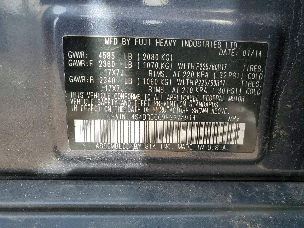 Subaru Outback 2.5i Premium