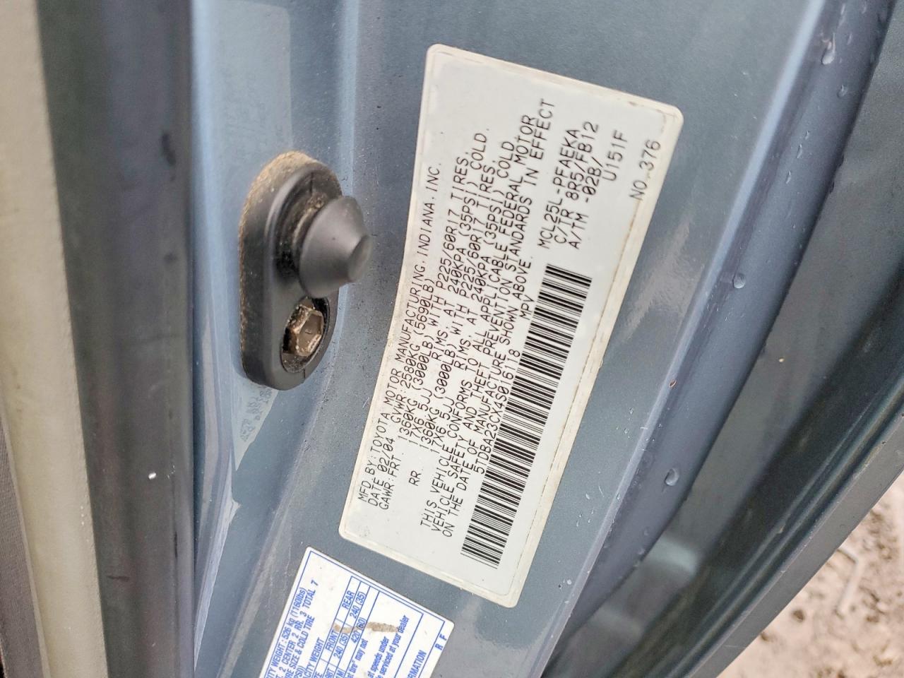 Toyota Sienna Le 7 Passenger