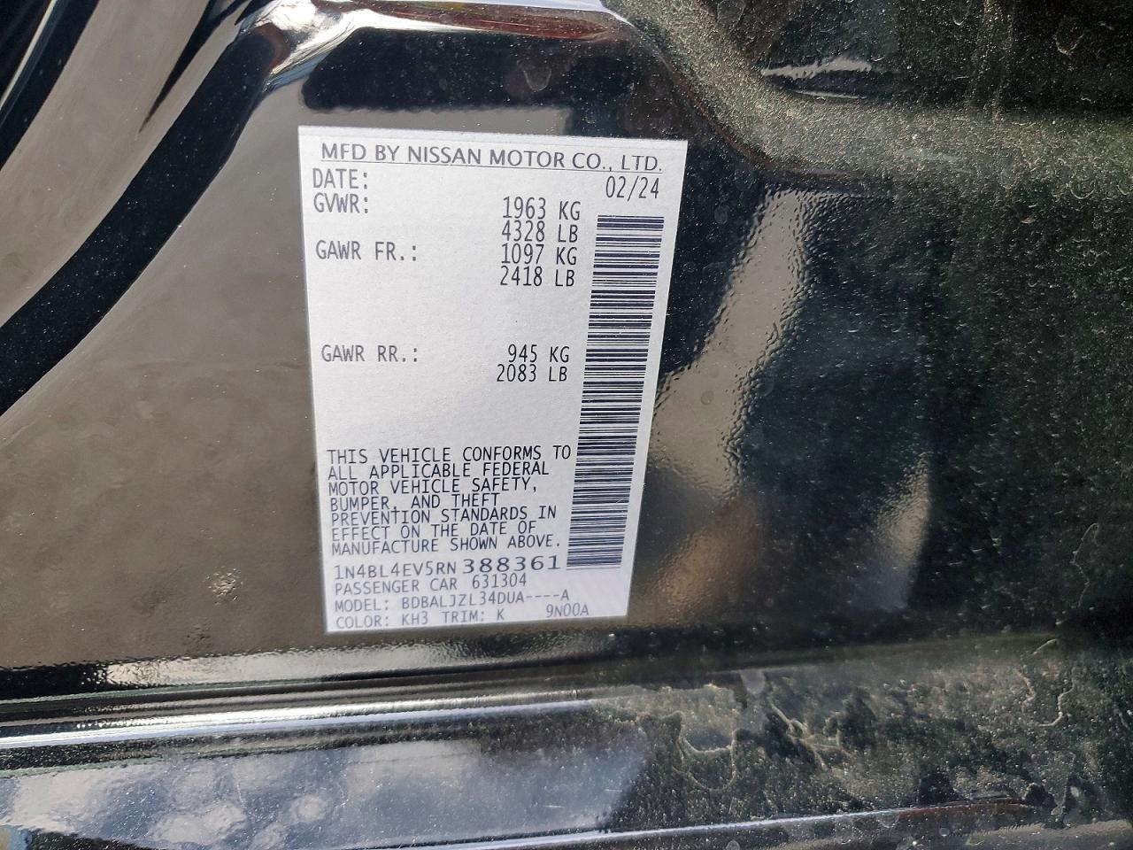 Nissan Altima 2.5 Sl