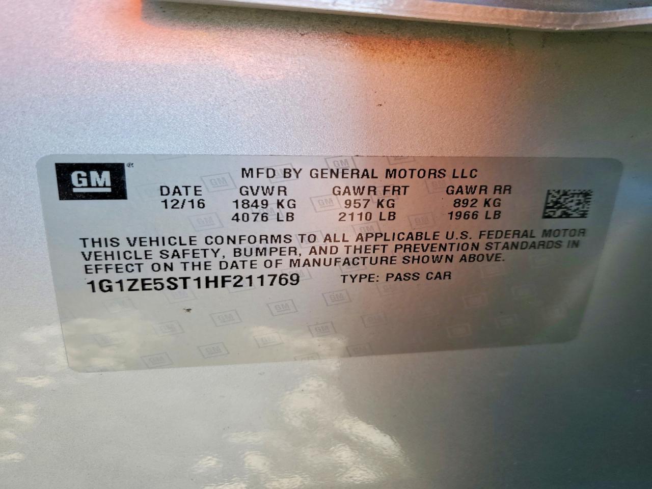 Chevrolet Malibu Lt
