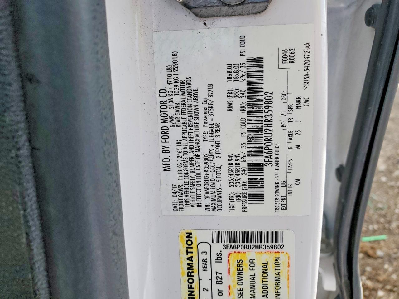 Ford Fusion Titanium Hev