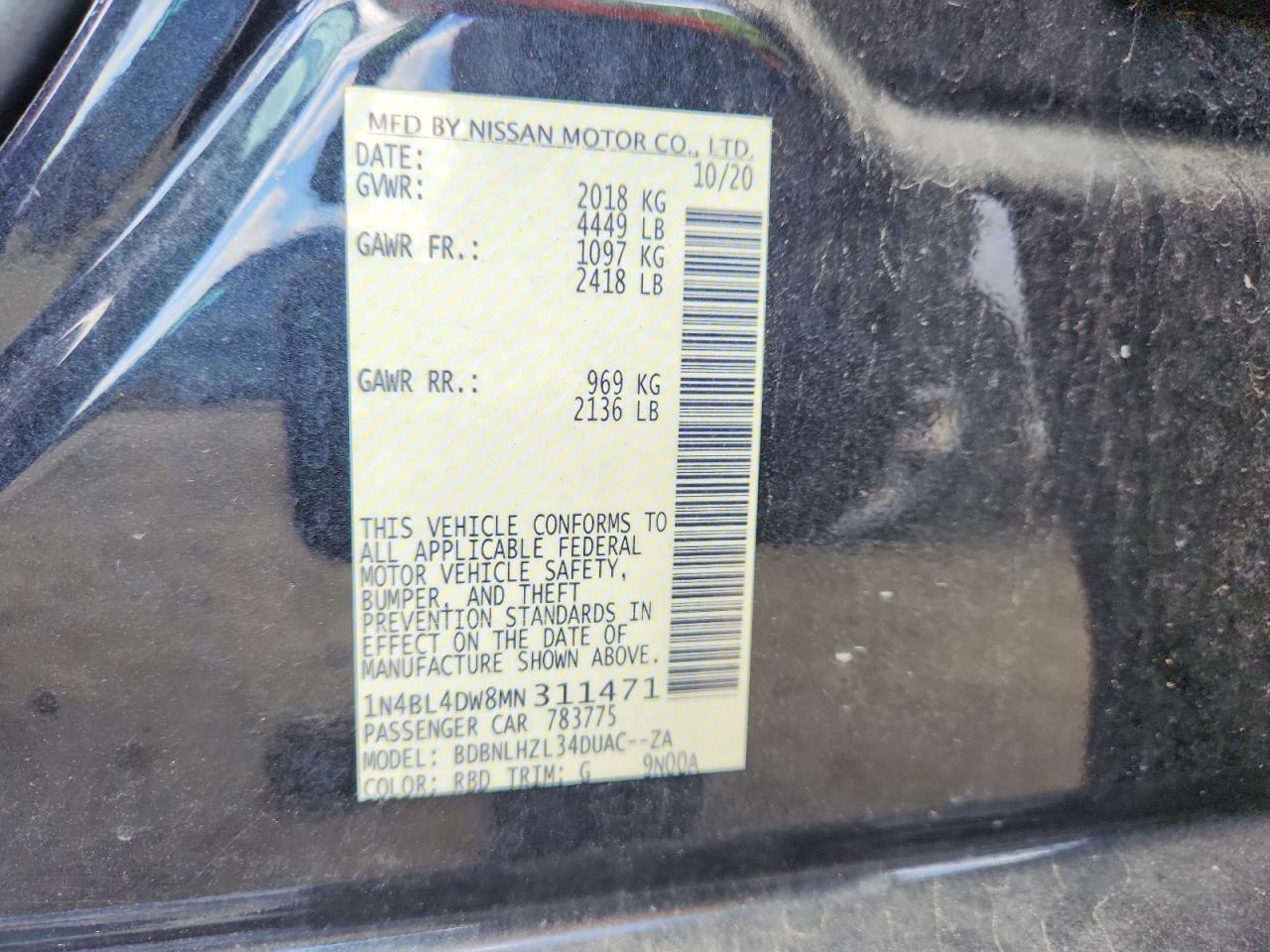 Nissan Altima Sv