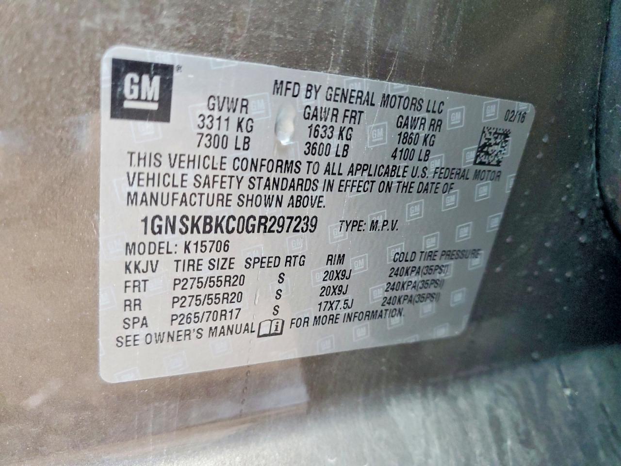 Chevrolet Tahoe K1500 Lt