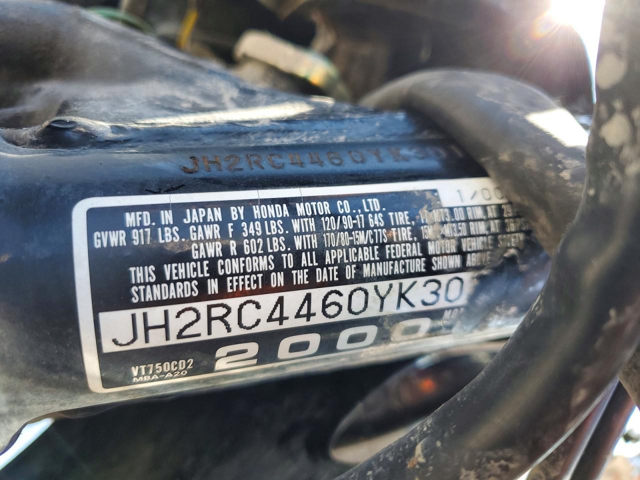 Honda Vt Cycle Cd2