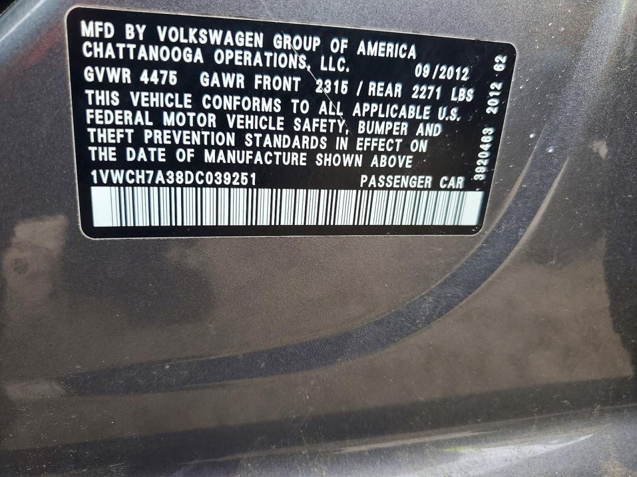 Volkswagen Passat Sel