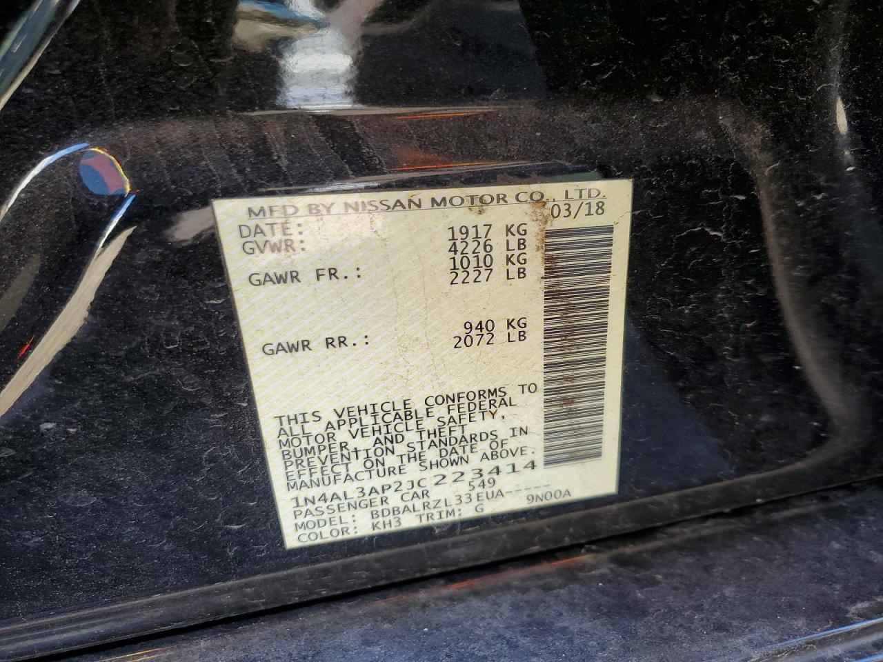 Nissan Altima 2.5 Sl