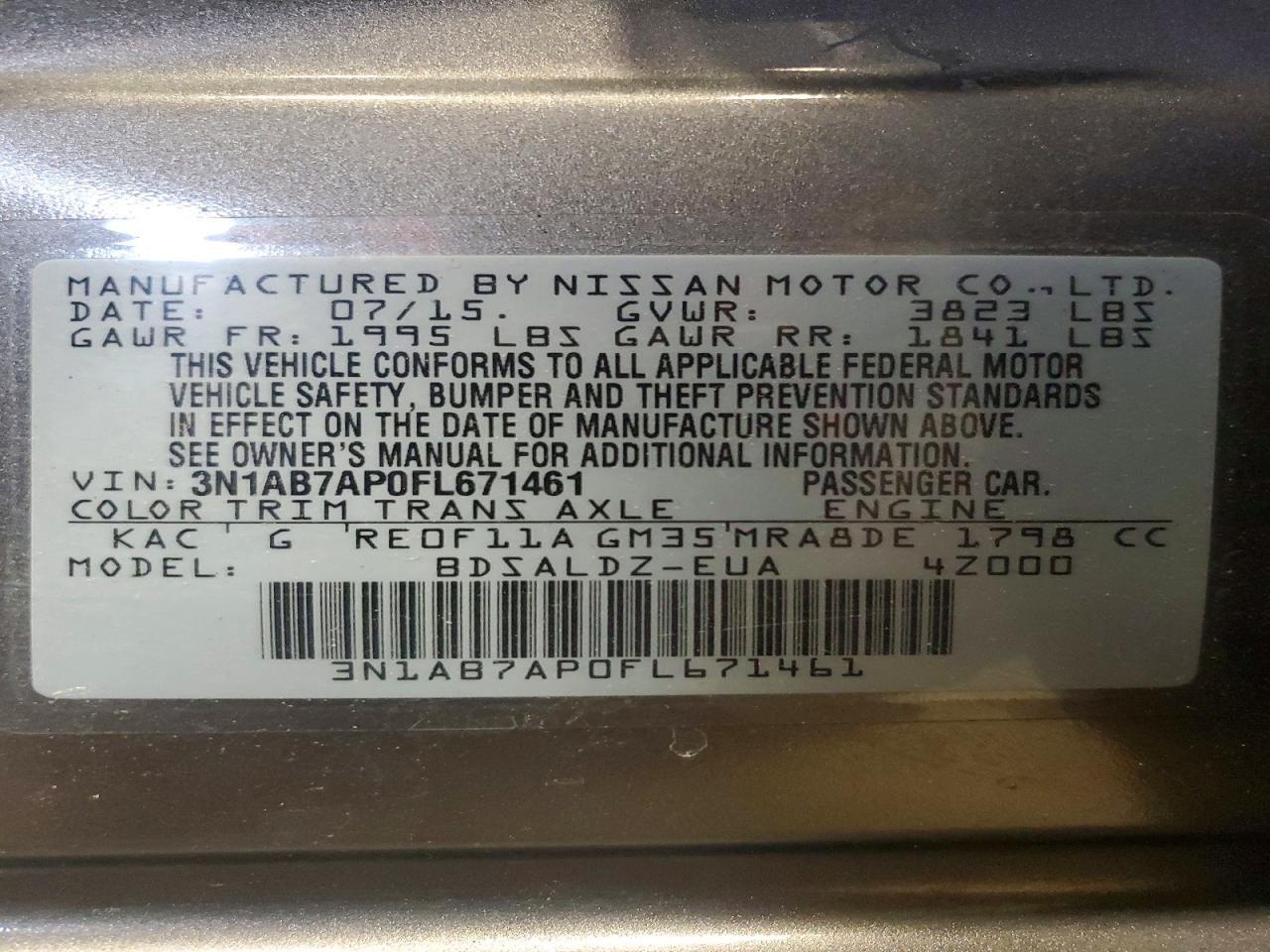 Nissan Sentra Sv