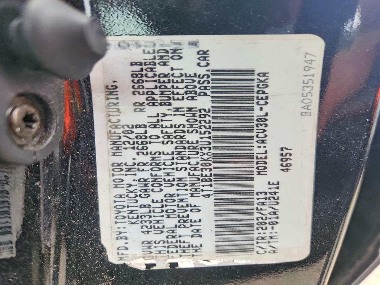 Toyota Camry Xle