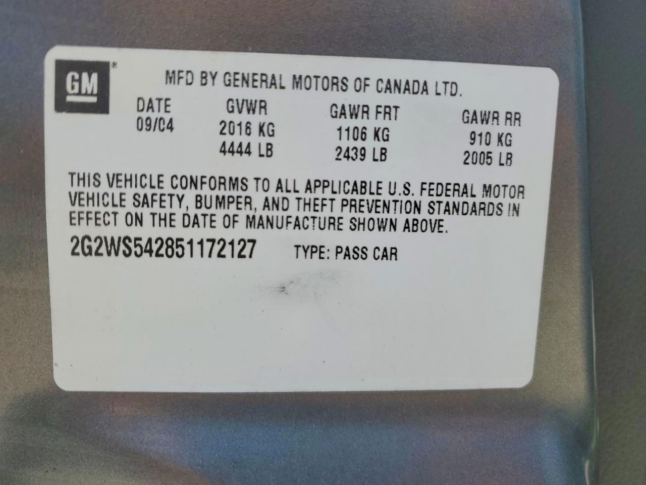 Pontiac Grandprix Gt