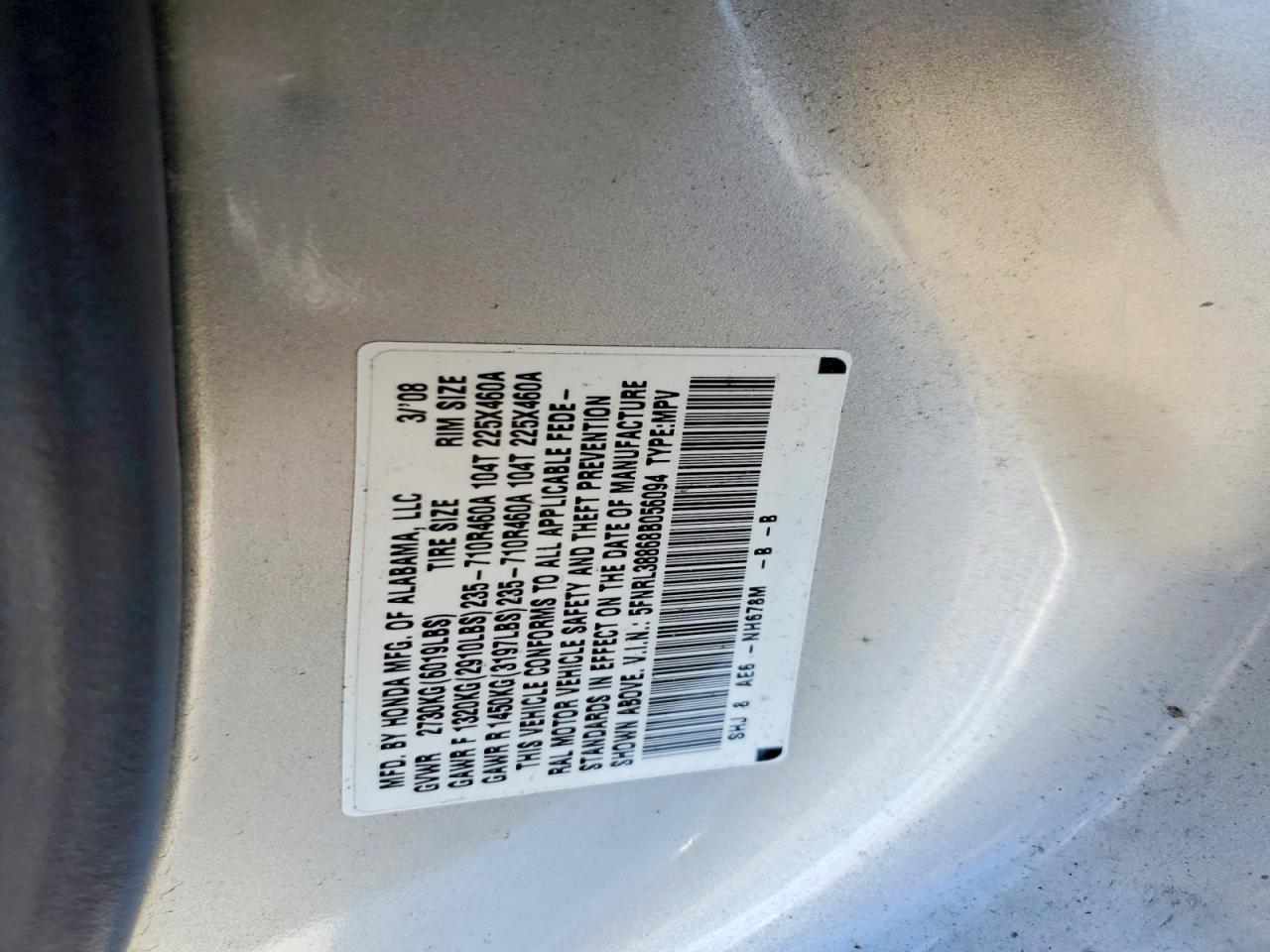 Honda Odyssey Touring