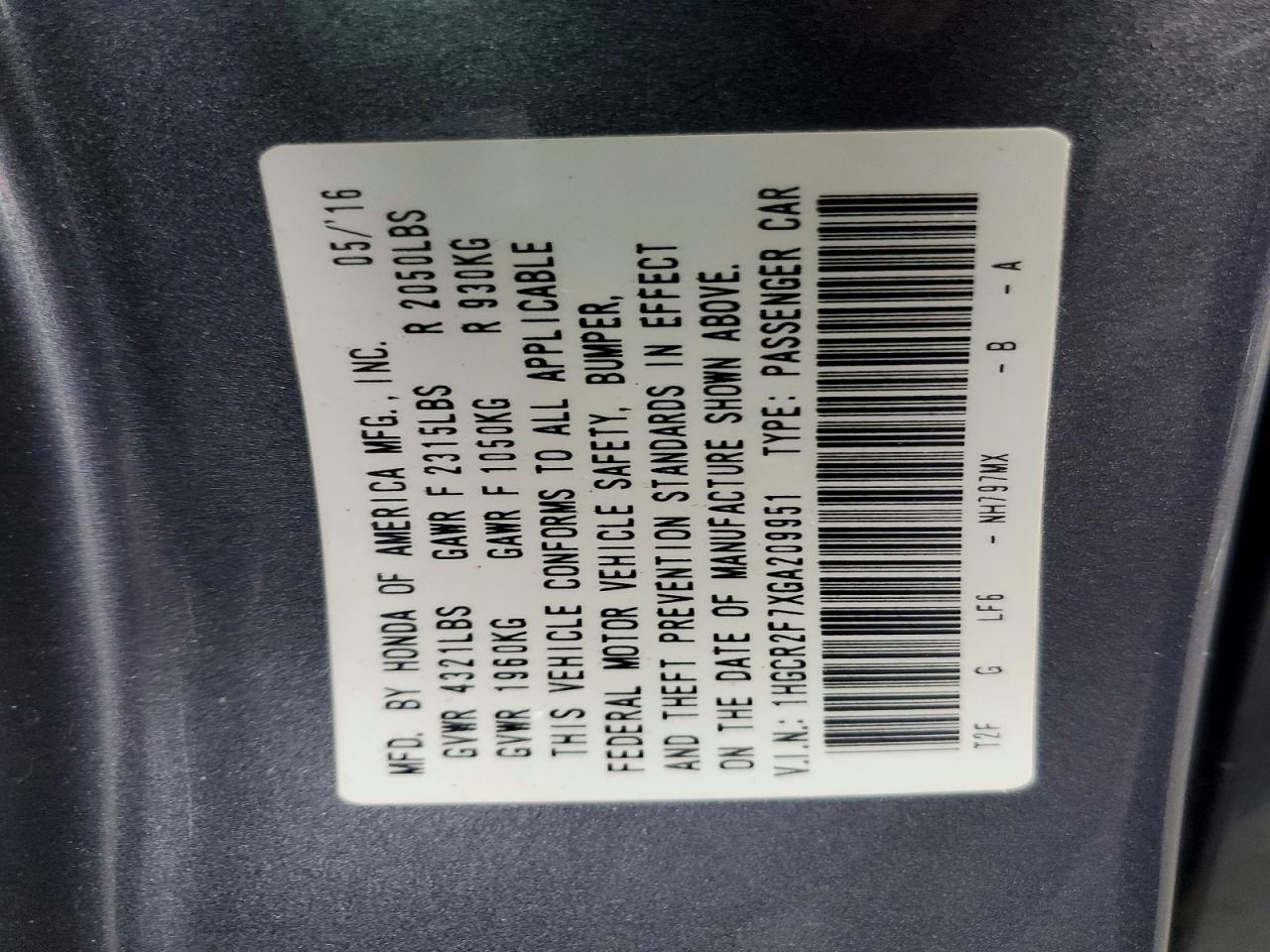Honda Accord Ex