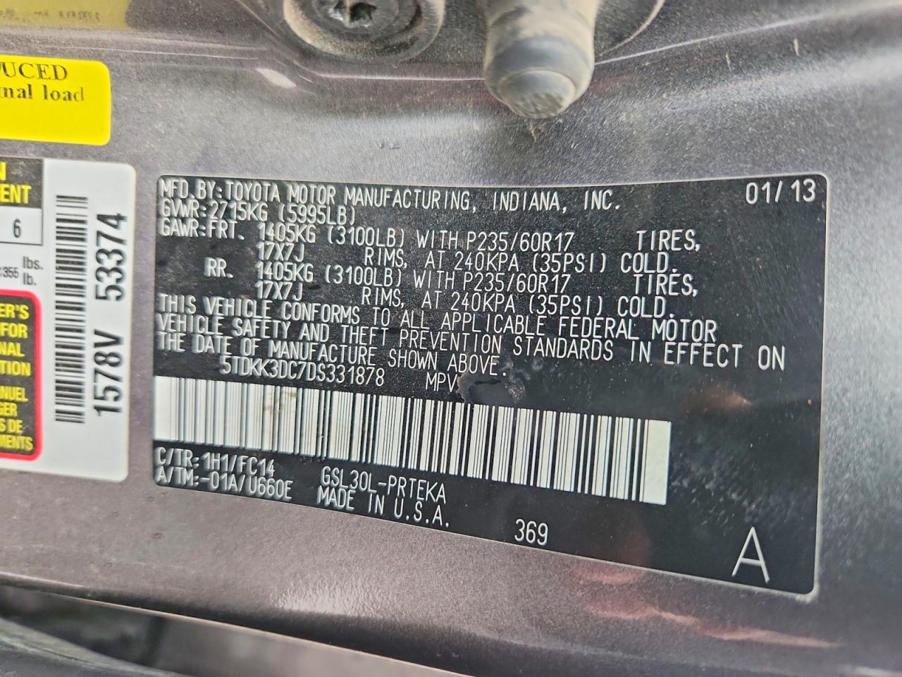 Toyota Sienna Le