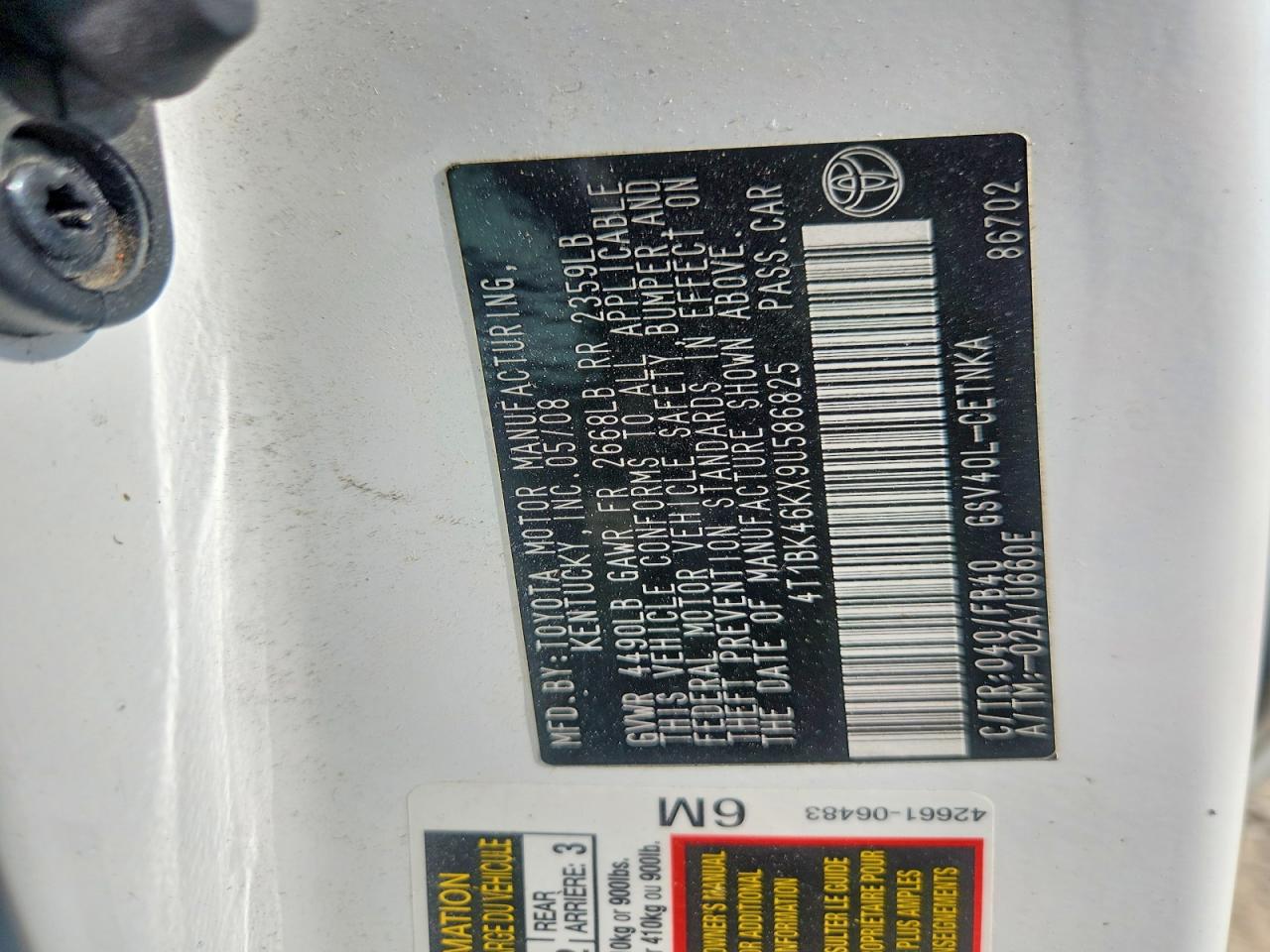 Toyota Camry Le V6
