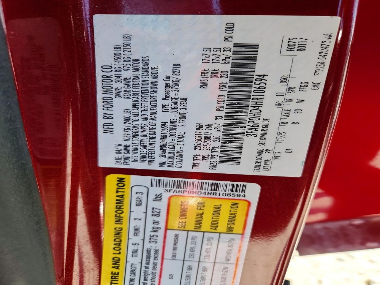 Ford Fusion Se