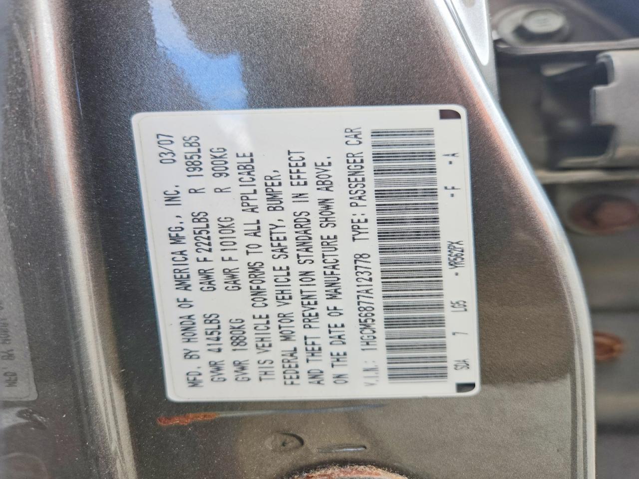 Honda Accord Ex