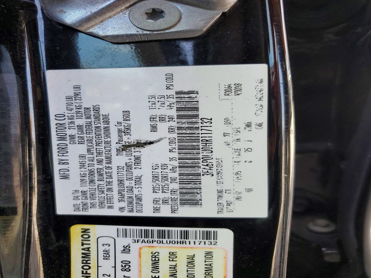 Ford Fusion Se Hybrid