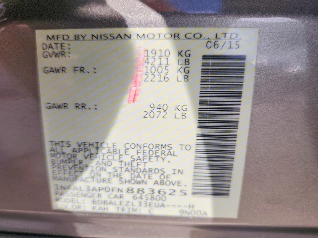 Nissan Altima 2.5 S