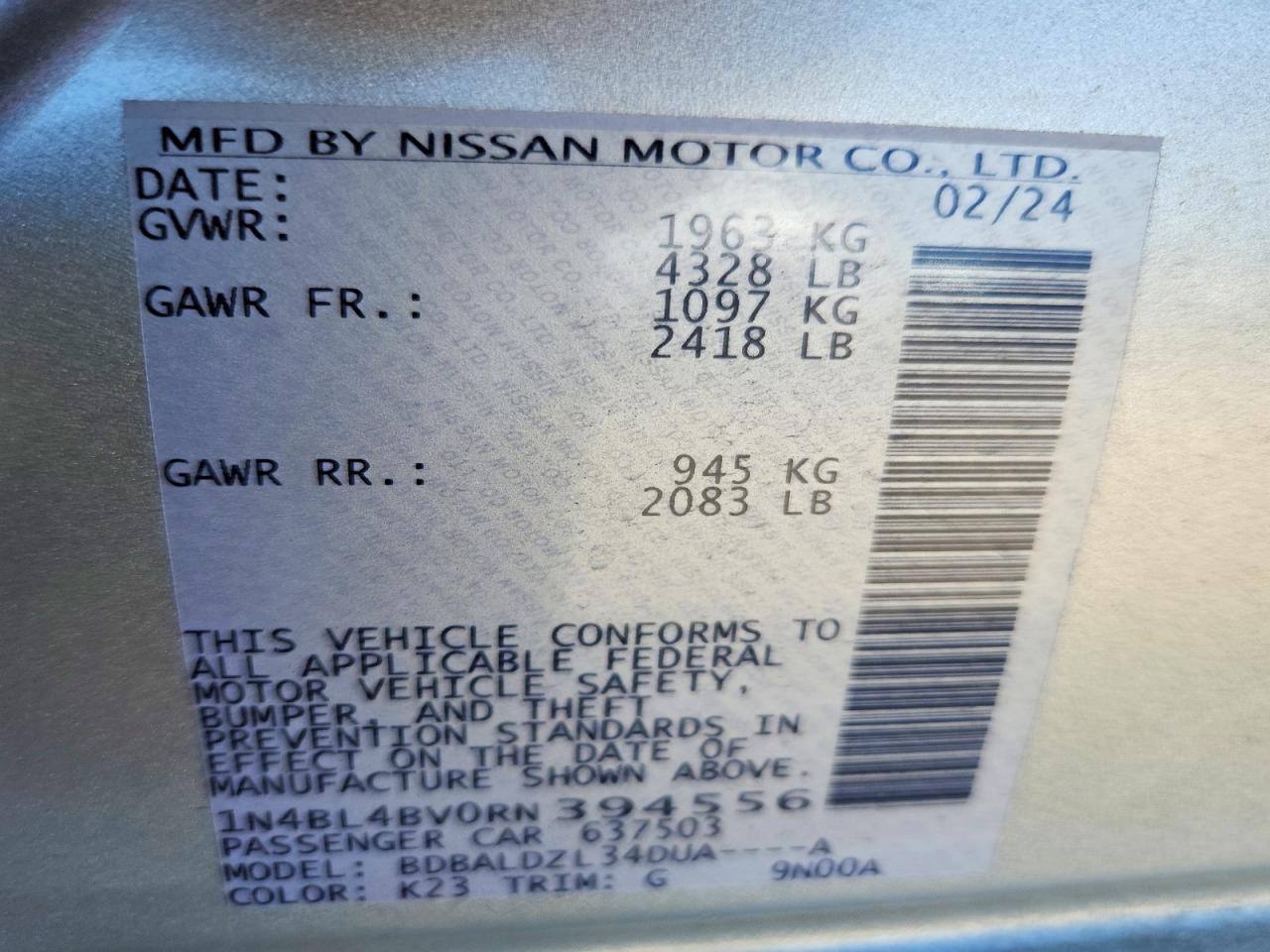 Nissan Altima 2.5 S