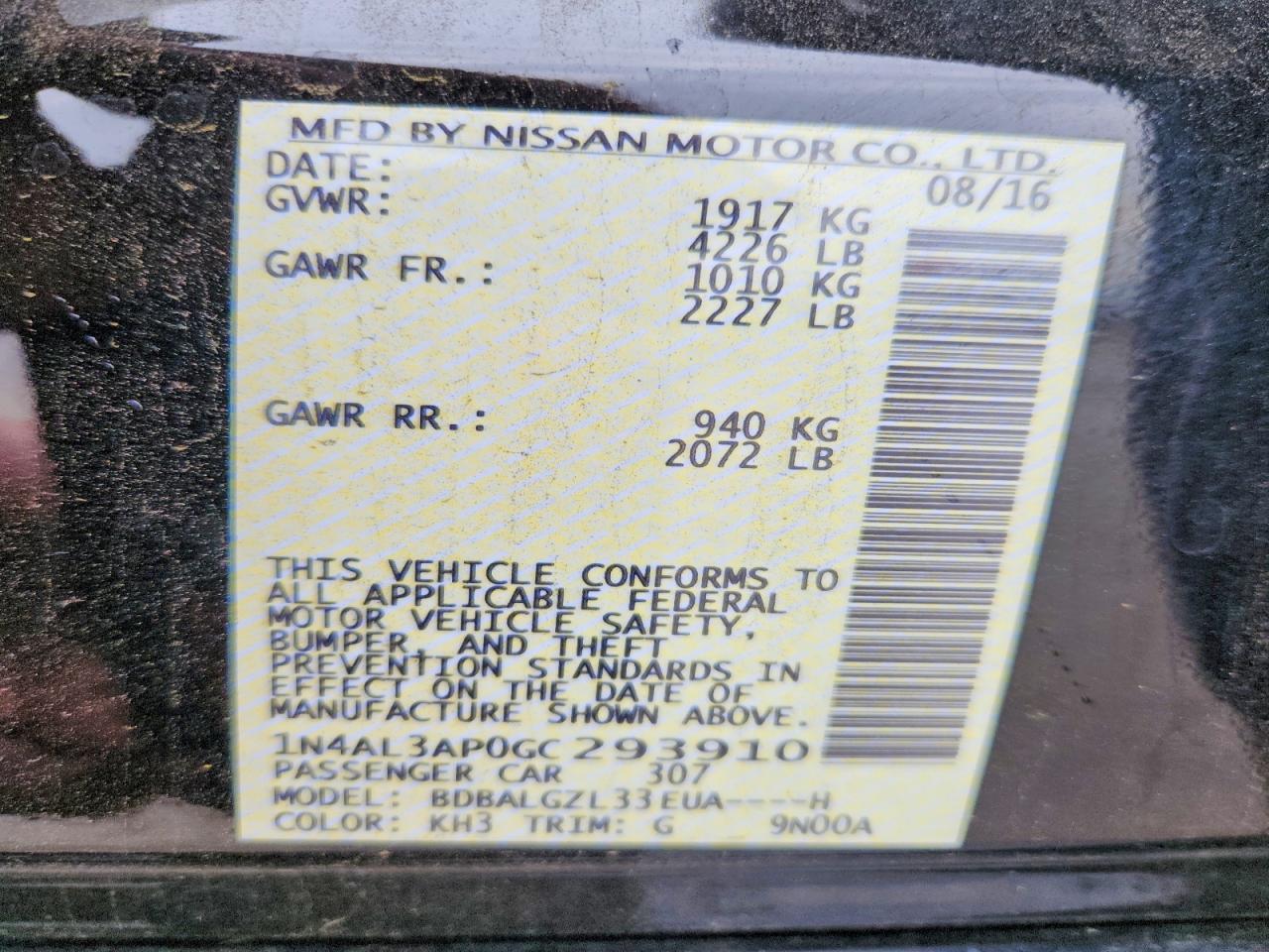 Nissan Altima 2.5 S