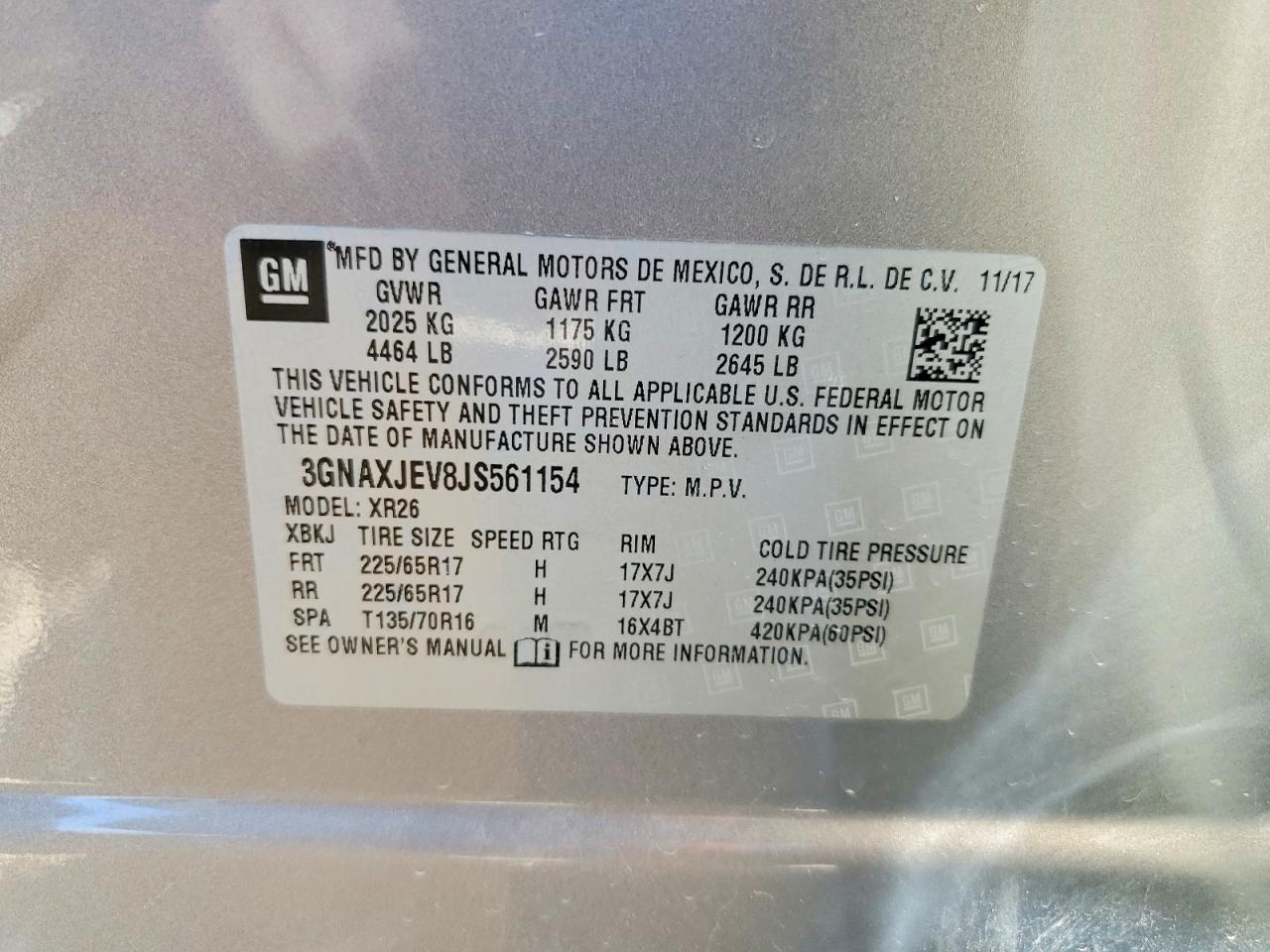 Chevrolet Equinox Lt