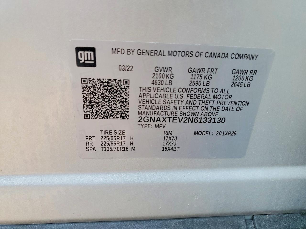 Chevrolet Equinox Lt