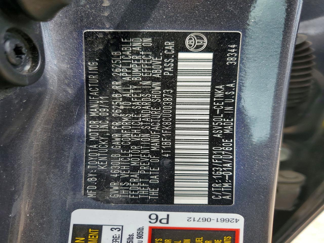 Toyota Camry Le