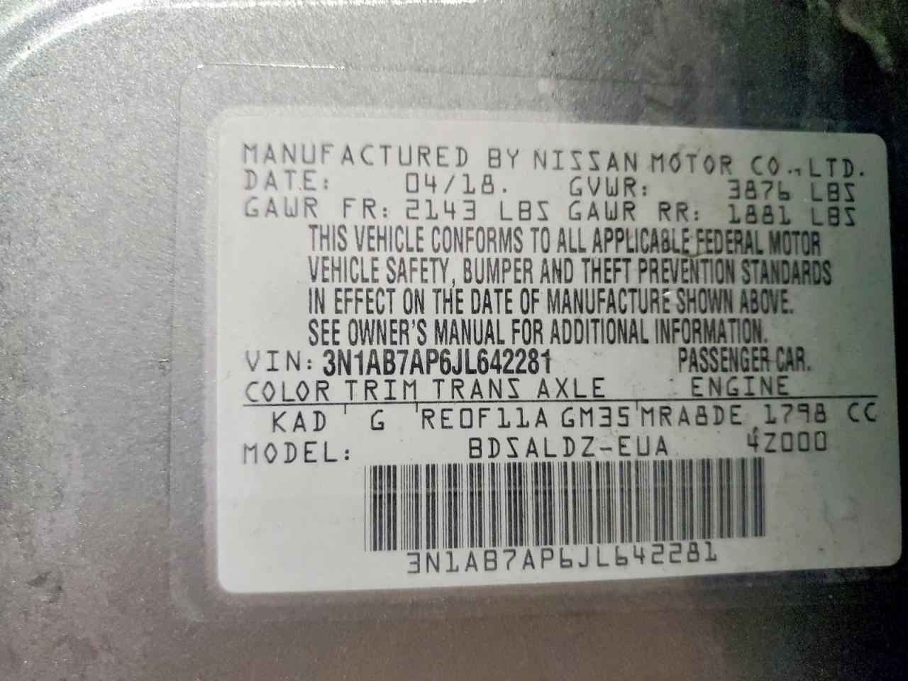 Nissan Sentra Sv