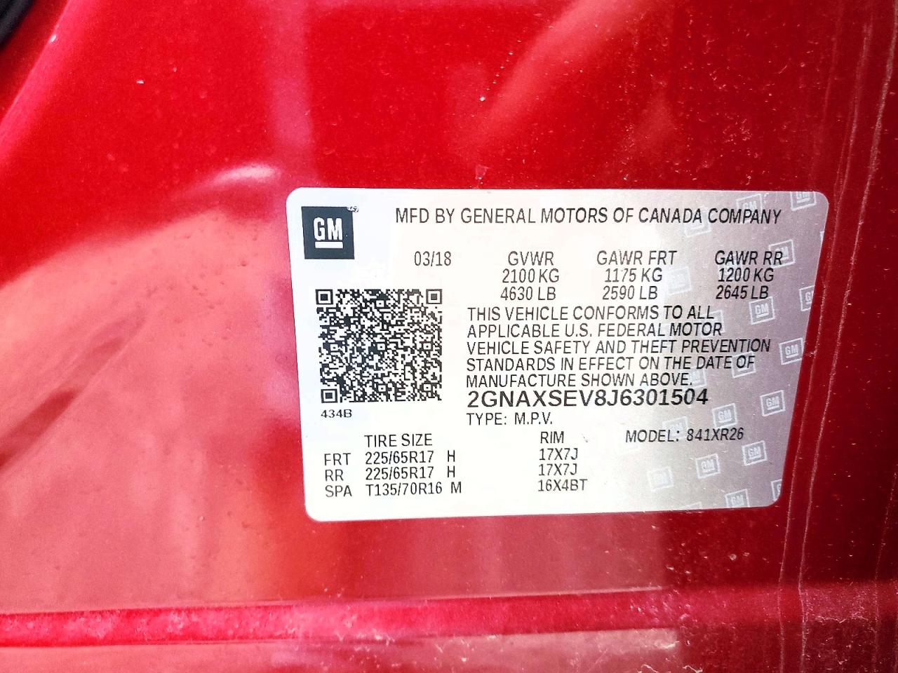 Chevrolet Equinox Lt