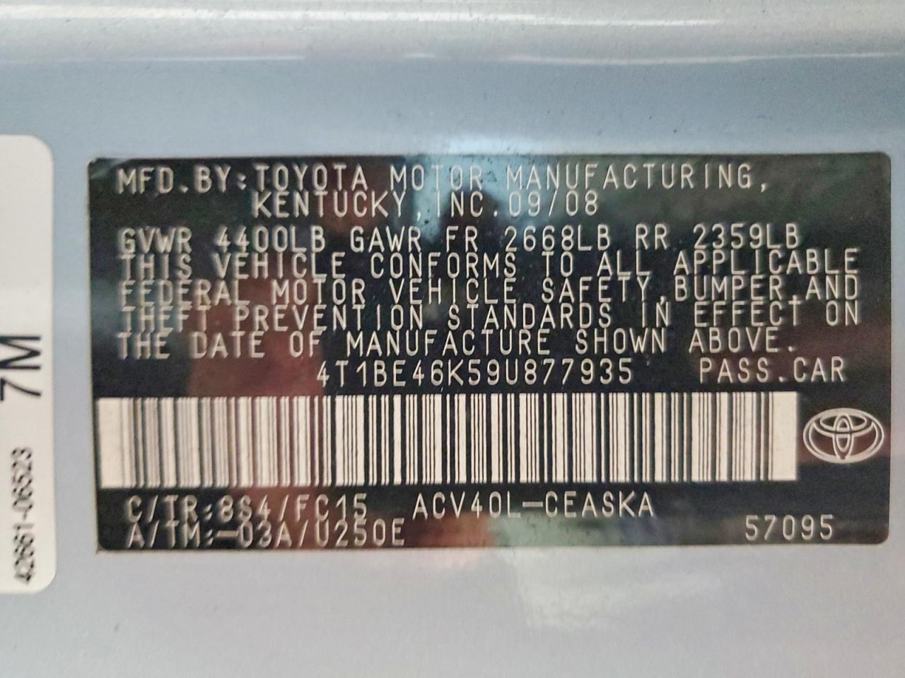 Toyota Camry Se