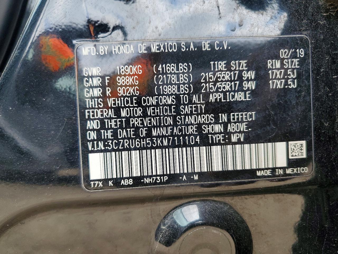 Honda HR-V Ex
