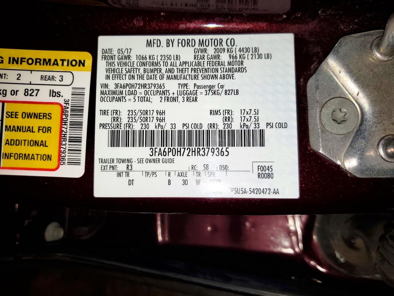 Ford Fusion Se