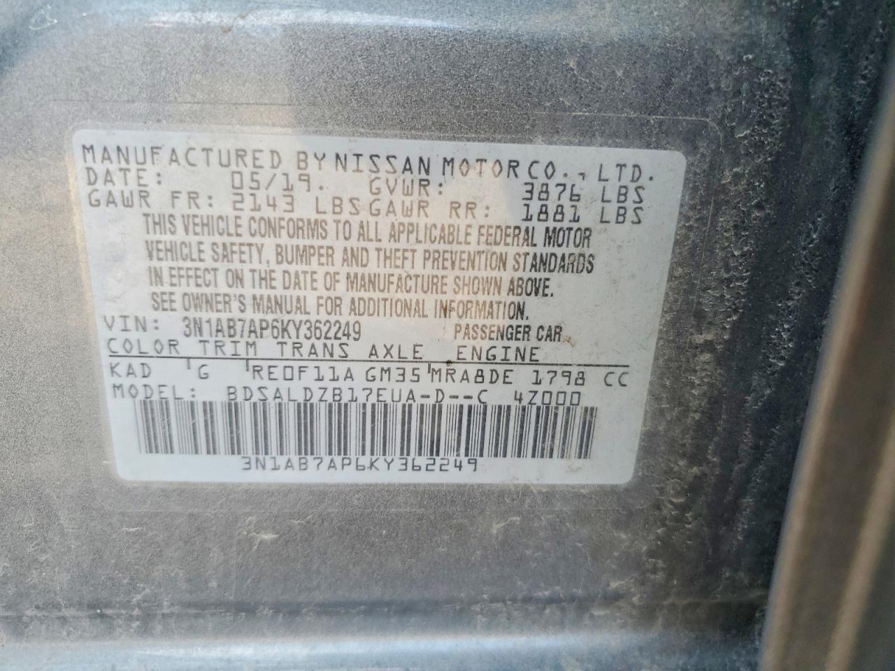 Nissan Sentra Sv
