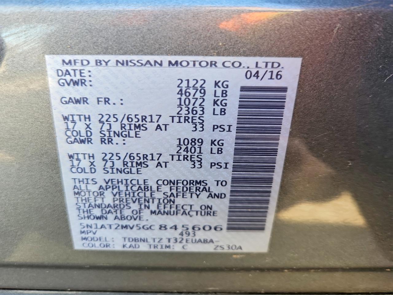 Nissan Rogue Sv