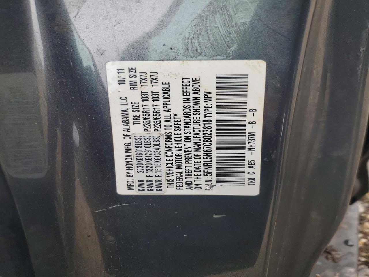 Honda Odyssey Exl